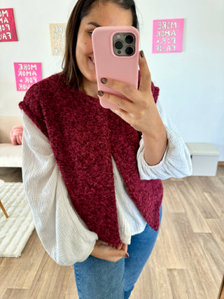 Gilet Maia Bordeaux