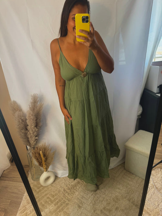 Robe soleil kaki