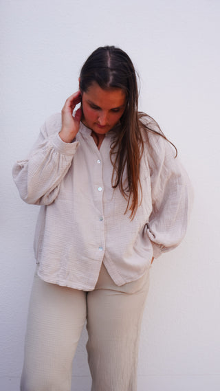 Blouse Léa beige