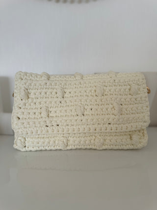 Pochette crochet blanche