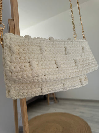 Pochette crochet blanche