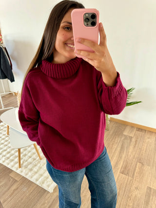 Pull Andrea bordeaux