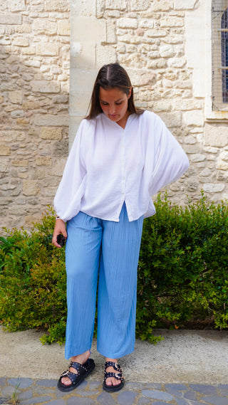 Pantalon Romane bleu