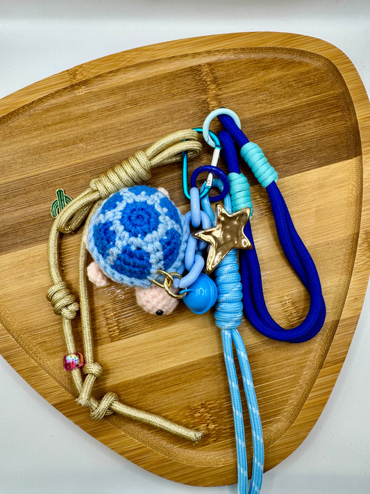 Bijoux de sac tortue bleue