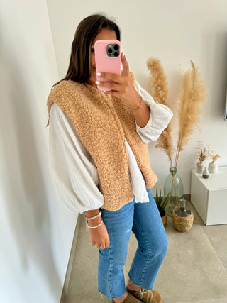 Gilet Lia Camel