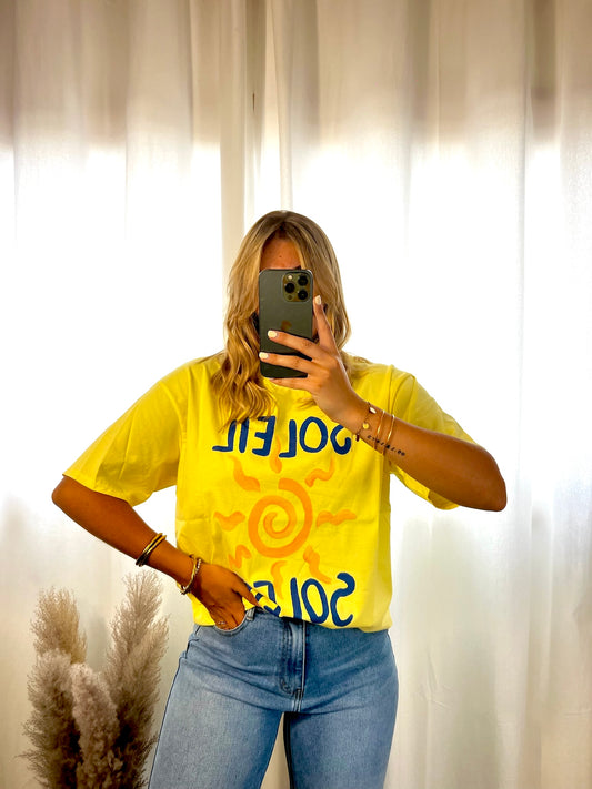 TEE shirt soleil jaune