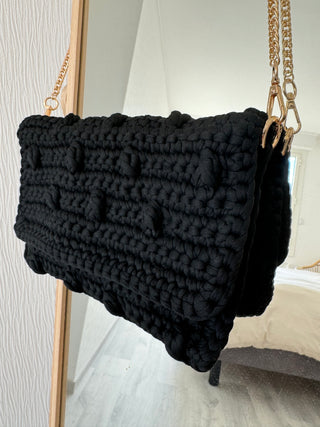 Pochette crochet noir