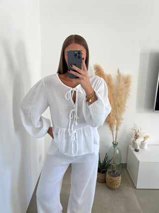 Blouse Cassandra blanche