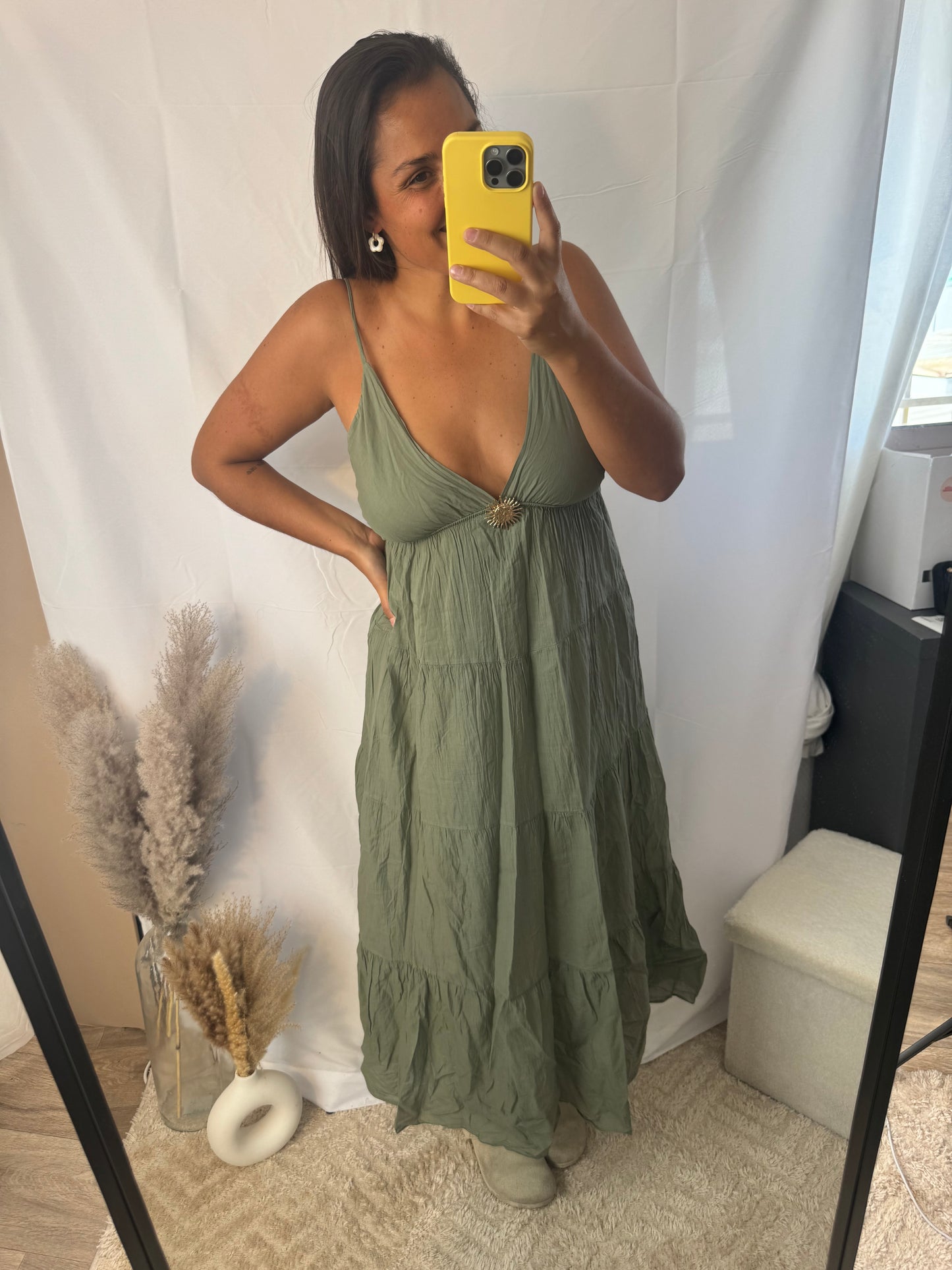 Robe soleil kaki