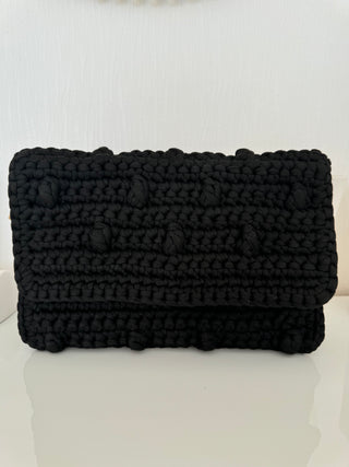 Pochette crochet noir