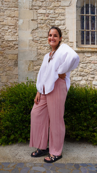 Pantalon Romane rose